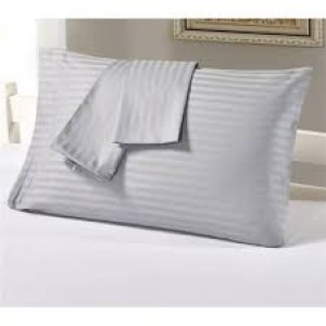 82 Tel Saten Çizgili Otel Yastık Kılıfı 50*70 